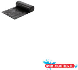  Szemeteszsák 30 liter 55 x 55 cm 15 mikron 10 db/tekercs fekete (63373) - nyomtassotthon