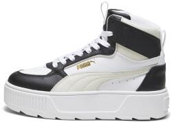 PUMA Puma, Karmen közepes bőr és ökológiai bőr sportcipő, fekete, fehér, 39 EU (388729-08-6)