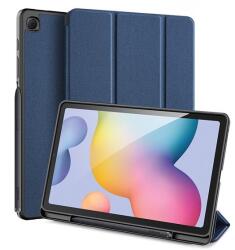 Dux Ducis Dux ducis domo tabletvédő álló, bőr hatású, aktív flip, oldalra nyíló, trifold, asztali tartó, ceruza tartó, sötétkék, kompatibilis: SamsungGalaxy Tab S6 Lite 10.4 LTE, SM-P625, 2024 / Galaxy Tab S6 L