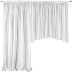 Eurofirany Aga-4 eurofirany fényáteresztő függöny Fehér 400x145 cm (E05-210907-1)