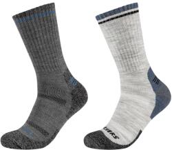 Skechers Zokni, Skechers 2PPK Férfi Trail gyapjúzokni SK41104-9300, szürke, 39-42 (SK41104-9300_39-42)