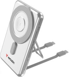Verbatim Charge n Go 2C Vezeték nélküli mágneses powerbank kitámasztóval 5000mAh ezüst (32276)
