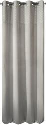 Eurofirany Dekoratív függöny fém gyűrűkkel, KARINA, 140x250 cm, szürke (368044)