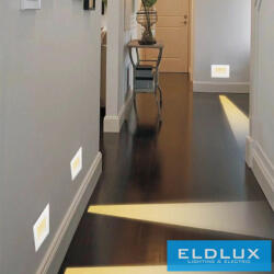 ELDLUX süllyesztett LED lámpatest PIR 1.3w 25lm 4000k 3m-120°-45sec IP20 fehér (2562323129)