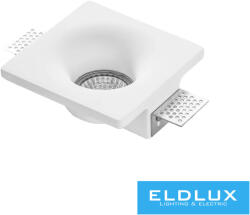 ELDLUX Gipsz süllyesztett spot lámpatest 1xGU10 120x120x45mm IP20 fehér (4124423812)