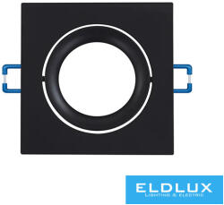 ELDLUX Süllyesztett spot lámpatest 1xMR16 fekete 82x82x20mm/∅75mm (1736482819)