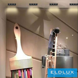 ELDLUX süllyesztett spot lámpa 6W 480lm 3000k 34° IP20 95mm fekete (2682587074)