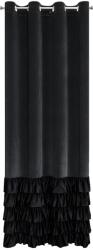 Eurofirany DANI fodros függöny, 140 x 250 cm, Eurofirany, gyűrűkkel, fekete (454057)