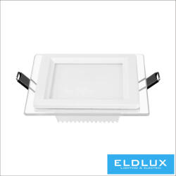 ELDLUX Négyzet alakú süllyesztett LED panel 6w 500lm CCT/kap. 120° IP20 Fehér 100x100mm kivágás: 75x75mm (315566332)