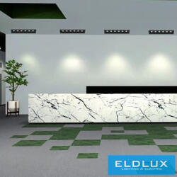 ELDLUX süllyesztett spot lámpa 12W 1000lm 3000k 34° IP20 175mm fekete (1760581551)