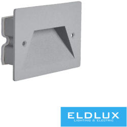 ELDLUX Lábazati süllyesztett LED lámpa 3w 150lm CCT. kap IP65 Szürke 120x85x35mm (650003871)