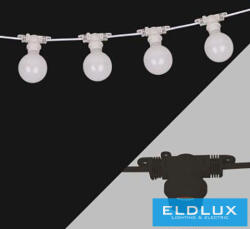 UNIVERSO Party fényfüzér 2x0.75㎟ 11M 10xE27 Max bővítés: 80m/600w IP44 Fekete (188321592)