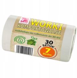 BRATEK Erős környezetbarát szemeteszsák 7 l, 30 db