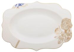Azay Tányér 40x28, 5cm, Royal White porcelán (GDPIP51018028)