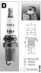 BRISK gyújtógyertya A-line 14-es sorozat A-line (M231-068)