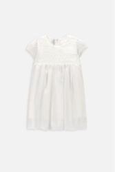 Coccodrillo Lányka ruha, Coccodrillo, szövet, fehér, poliészter, 68 cm