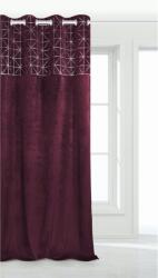 Spod Igły i Nitki Draper Spod Igły i Nitki, Gyűrűkkel, Velúr, Poliészter, 140x250 cm, Sötét bordó