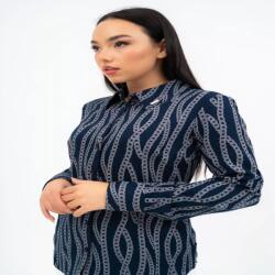 BUDMIL karcsúsított blúz Női XS s. kék-fehér 20770070-002251-0199