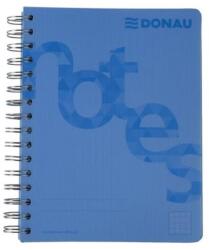Donau Spirálfüzet A/5 140 lap PP borító kék Donau kockás (1228501) - web24