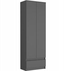 Mobene Gardróbszekrény B4 2 Ajtós - 1 Fiókos Antracit