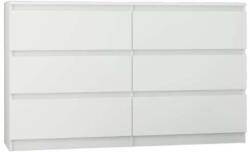  Komód 6 Fiókos 120 cm R120 Fehér