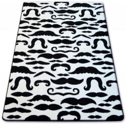 My carpet company kft My Carpet Company Sketch Fa67 Krém/Fekete- Bajusz 160x220 cm Szőnyeg