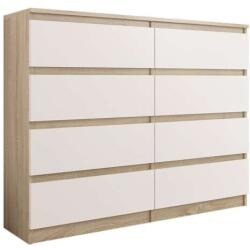  Komód 8 Fiókos 140 cm - R140-S8 Sonoma/Mix