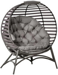 AOSOM Kerti szék 2 személyes fotel összecsukható 118 x 75 x 139 cm nagy ülőpárnával