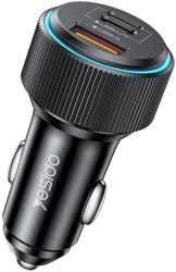 YESIDO cablu Type-C la Lightning 1xUSB-A + 2xUSB-C 35W Negru (KF2355074) - vexio