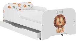 Wooden Toys Miki Gyerekágy 140 x 70 cm Matraccal És Ágyneműtartóval - Oroszlán Szafari
