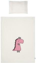  6-részes ágyneműhuzat Belisima Dino 3D 100x135 krémszínű-rózsaszín