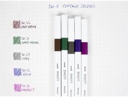 uni Emott No. 3 Vintage Colors 5db-os vegyes színű tűfilc készlet (2UEMOTTNO3) - officedepot