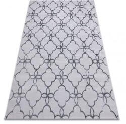 My carpet company kft My Carpet Company Modern Mefe 8504 Virágok Sötétszürke 80x150 cm Szőnyeg