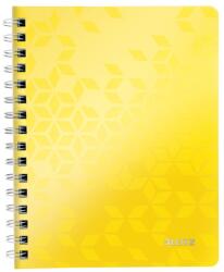 Leitz Wow A5 kockás sárga spirálfüzet (46410016)