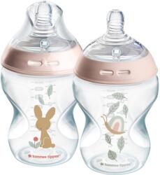 Tommee Tippee Natural Start ANTI-COLIC önsterilizáló 260 ml, 0 hónapos kortól, 2 darab