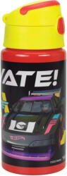 GIM Hot Wheels Race Alumínium Szívószálas Kulacs Akasztóval 500 ml