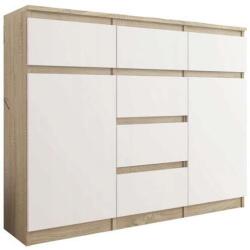  Komód 6 Fiók 2 Ajtó - S62-D Sonoma/Mix