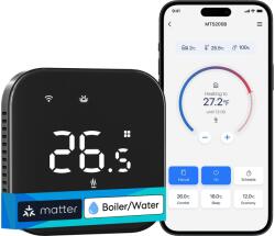 Meross Smart Wi-Fi Thermostat for Boiler/Water Heating System, fekete (MTS215BMA-B-EU)