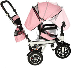  Ikonka Trike Fix V3 360°-ban fordítható Tricikli dönthető háttámlával - rózsaszín