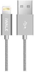 iWalk Кабел iWalk CSS002L-011A, от USB-A(м) към Lightning(м), 2m, сребрист (CSS002L-011A)
