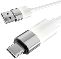 AVAX KAB AVAX CB313 GLOWY 18W USB-A la USB-C cablu de încărcare rapidă, alb - 2m (AVAX_CB313)