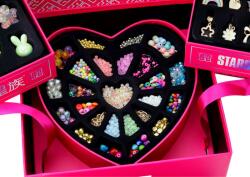 LEAN Toys Kreatív Ékszerkészítő Szett Gyerekeknek - 1267 Darabos, Rózsaszín Dobozban (5905991004158)