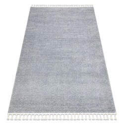 My carpet company kft My Carpet Company Sevilla Pc00B Csíkok Szürke Ehér Rojt Berber Shaggy 140x190 cm Szőnyeg