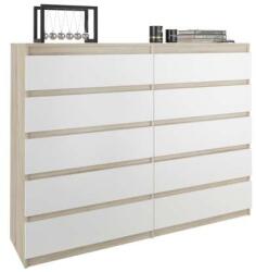  Komód 10 Fiókos R140-S10 - Sonoma Mix