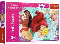 Trefl Puzzle Trefl din 30 piese- Frumoasele și curajoasele prințese Disney (18323) Puzzle