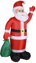  Felfujható óriás mikulás ledes karácsonyi disz 180x120cm