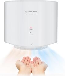  Automatikus kézszárító, infravörös érzékelővel, elektromos, fali, 1200 W, meleg/hideg levegő, fürdőszobába, otthoni és kereskedelmi használatra, fehér