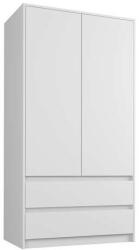 Mobene Gardróbszekrény B9 2 Ajtós - 2 Fiókos, Fehér