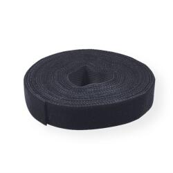 Value Bandă de legare a cablurilor, neagră, 25m x 1 cm 25.99. 5250-5 (25.99.5250-5)