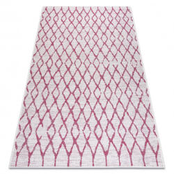 My carpet company My Carpet Company Fonott Sizal Sion 22129 Lapos Szövött Ecru/Fukszia 120x170 cm Szőnyeg